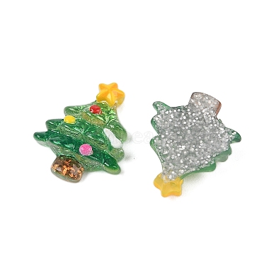 Christmas Tree Resin Cabochons