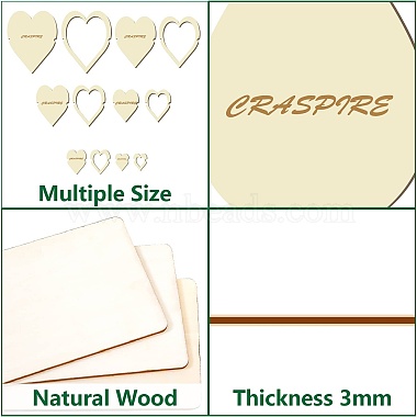 12pcs 12 anneaux en bois de style macramé pour la fabrication artisanale de bricolage(DIY-WH0545-004)-3