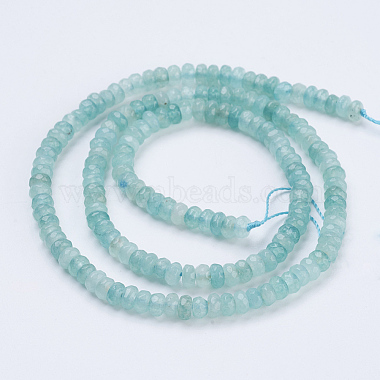 brins de perles de jade naturels et teints(G-P355-01B)-2