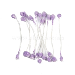 Foam Artificial Flower Core, Purple, 60x5x5mm, 70pcs/bundle(DIY-Z036-02C)