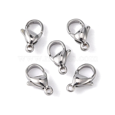 304 Stainless Steel Lobster Claw Clasps(X-STAS-M262-01-12mm)-3