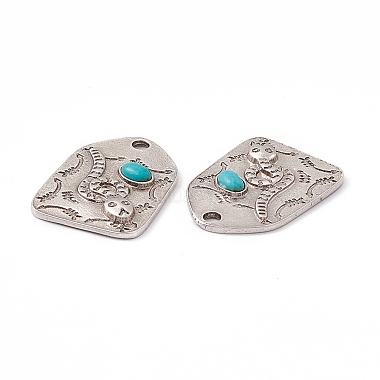 Synthetic Turquoise Pendants(PALLOY-D013-11AS)-3