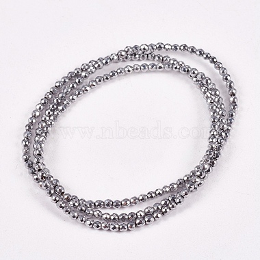 Electroplate Non-magnetic Synthetic Hematite Beads Strands(G-J169B-2mm-02)-2