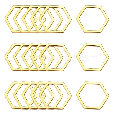 Golden Hexagon 304 Stainless Steel Linking Rings