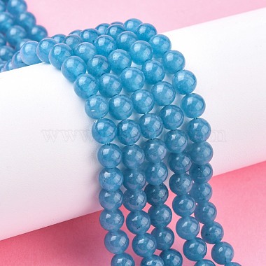 Chapelets de perles de jade blanche naturelle(X-G-G051-R1-6mm)-4
