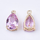 Transparent Glass Charms(GLAA-T007-11F)-2