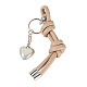 Heart Imitation Leather Keychains(KEYC-TAC00084)-1