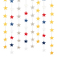 AHADEMAKER 6 Bags 3 Colors Glitter Paper Star Garland Banner Decoration(AJEW-GA0004-82)-1