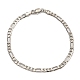 Brass Figaro Chain Bracelets & Necklaces for Women(NJEW-U011-11P)-3