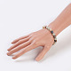 Natural Flower Amazonite Stretch Bracelets(BJEW-JB03683-02)-4