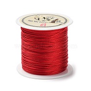 12-Ply Round Nylon Thread, with Spool, Crimson, 0.8mm, about 27.34 Yards(25m)/Roll(NWIR-Q001-01D-01)