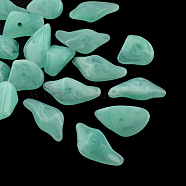 Chip Imitation Gemstone Acrylic Beads, Medium Turquoise, 19~28x14~19x6~13mm, Hole: 2mm, about 310pcs/500g(OACR-R021-19)