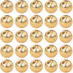 60Pcs Stainless Steel Ear Nuts, Round, Golden, 4x4mm, Hole: 0.8mm(STAS-BBC0005-14G)