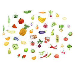PVC Wall Stickers, Wall Decoration, Vegetable Pattern, 390x800mm(DIY-WH0228-833)