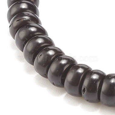 Natural Coconut Shell & Gemstone Beaded Stretch Bracelet(BJEW-JB07991)-6