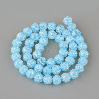 Chapelets de perles en quartz craquelé synthétique(X-GLAA-S134-8mm-13)-2