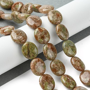 Natural Unakite Beads Strands(G-K365-B08-02)-2