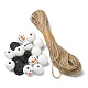 DIY Christmas Snowman Pendant Decoration Making Kit(DIY-YW0007-37)-2