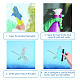 Gorgecraft Waterproof PVC Colored Laser Stained Window Film Adhesive Stickers(DIY-WH0256-052)-3
