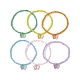 6Pcs 6 Color Glass Seed Beeded Stretch Bracelets Set(BJEW-JB09749)-1