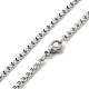 Alloy Snake Pandant Necklace with Stainless Steel Box Chains(NJEW-K245-009)-2