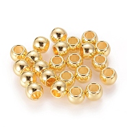 Tibetan Style Spacer Beads, Lead Free and Cadmium Free, Drum, Golden, 6x7mm, Hole: 3.5mm(TIBEB-LFH10389Y-G-FF)
