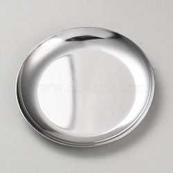 Non-Tarnish 430 Stainless Steel Jewelry Plates, Stainless Steel Color, Flat Round, 100.5x8mm(AJEW-WH20020-052B)
