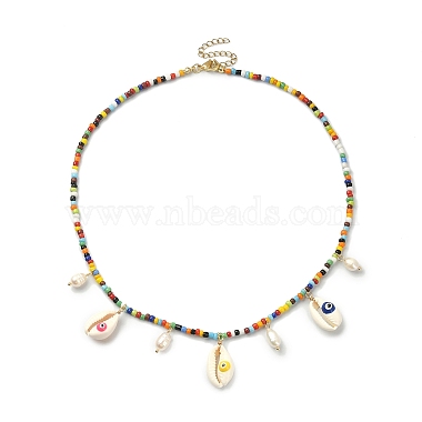 Colorful Shell Shape Pearl Necklaces