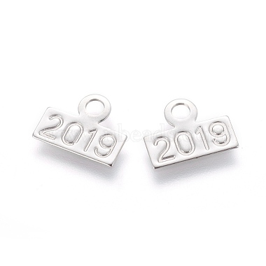 Stainless Steel Color Rectangle Stainless Steel Charms