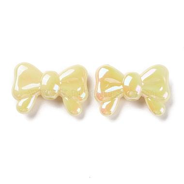 Yellow Bowknot Acrylic Beads