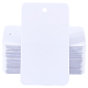 100Pcs Rectangle Blank PVC Price Tags(CDIS-SP0001-40B)-1