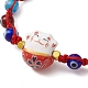 Adjustable Lanmpword Evil Eye Braided Bead Bracelet(BJEW-JB11059-01)-3