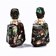 Colgantes de botellas de perfume que se pueden abrir de bronzita sintética y jaspe imperial ensamblados(G-S366-059E)-4