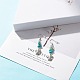 Synthetic Turquoise Chips Beaded Dangle Earrings(EJEW-JE04890-01)-6