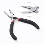 Carbon Steel Flat Nose Pliers for Jewelry Making Supplies, Polishing, Black, Gunmetal,12.5cm long(P019Y)