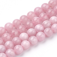 Natural Rose Quartz Beads Strands, Round, 6mm, Hole: 1mm, about 62pcs/strand, 15.5 inch(X-G-T064-23-6mm)