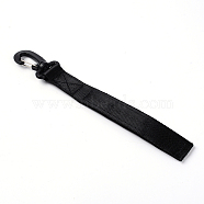 (Clearance Sale)Plastic and Iron Outdoor Carabiners Hanger Buckle Hook, with Nylon Tape, Black, 252x25x5mm(TOOL-WH0130-64B)