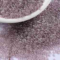 MIYUKI Round Rocailles Beads, Japanese Seed Beads, 15/0, (RR168) Transparent Smoky Amethyst Luster, 1.5mm, Hole: 0.7mm, about 5555pcs/10g(X-SEED-G009-RR0168)