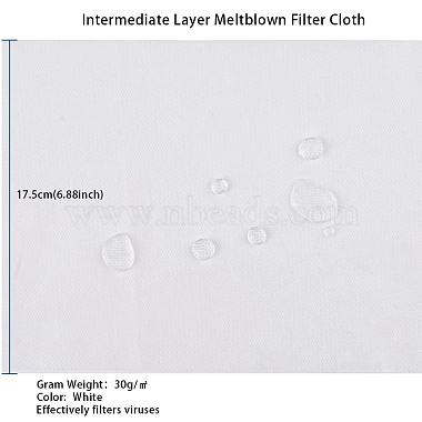 Kit de tissu non tissé 3 couche pour couvre-bouche bricolage(AJEW-WH0105-29B)-7