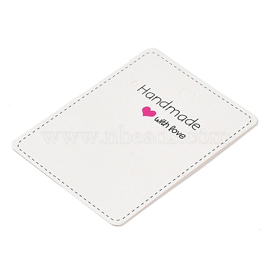 Rectangle Word Print Paper Earring Necklace Display Card(CDIS-M007-02G)-3