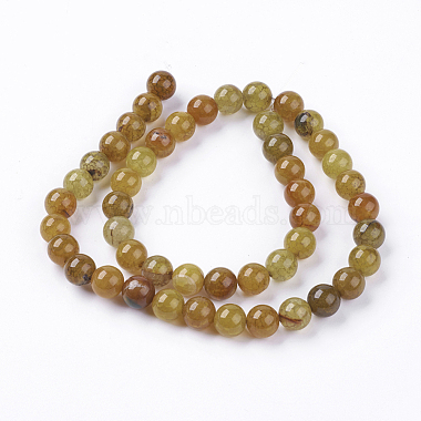 Natural Crackle Agate Stone Bead Strands(G-R193-16-8mm)-2