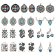 24Pcs 12 Style Synthetic Turquoise Pendants(FIND-CA0008-21)-1