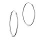 boucles d'oreilles créoles en argent sterling plaqué rhodium Shegrace 925(JE670A-02)-1