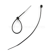 Nylon Cable Ties, Tie Wraps, Zip Ties, Black, 80x3mm, about 1000pcs/bag(TOOL-R024-80mm-01)