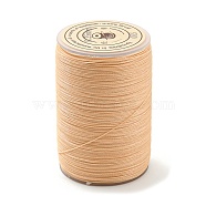 Round Waxed Polyester Thread String, Micro Macrame Cord, Twisted Cord, for Leather Sewing Stitching, Moccasin, 0.3~0.4mm, about 174.98 Yards(160m)/Roll(YC-D004-02A-005)