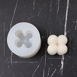 DIY Display Silicone Molds, Resin Casting Molds, Flower, White, Column, 63x46mm(PW-WGC9D62-01)