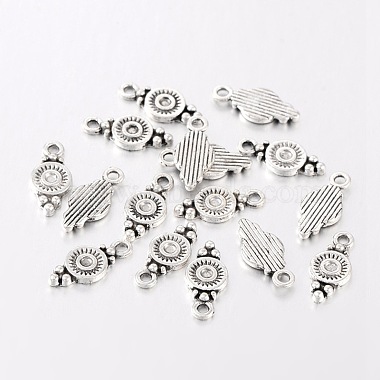 Antique Silver Round Alloy Charms
