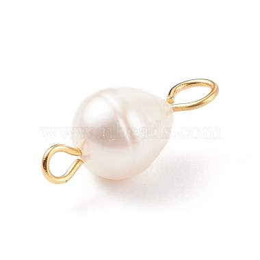 Natural Cultured Freshwater Pearl Beads Connector Charms(PALLOY-JF01551-02)-4
