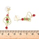 Alloy Dangle Stud Earrings(EJEW-H173-03G)-3