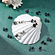 24Pcs 6 Style Flat Round with Textured 304 Stainless Steel Stud Earring Findings(STAS-UN0027-38)-3
